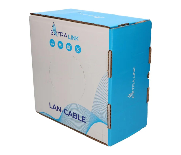 ExtraLink CAT6A UTP (U/UTP) Wewnętrzny Kabel sieciowy 100m - 1543967 - zdjęcie 4